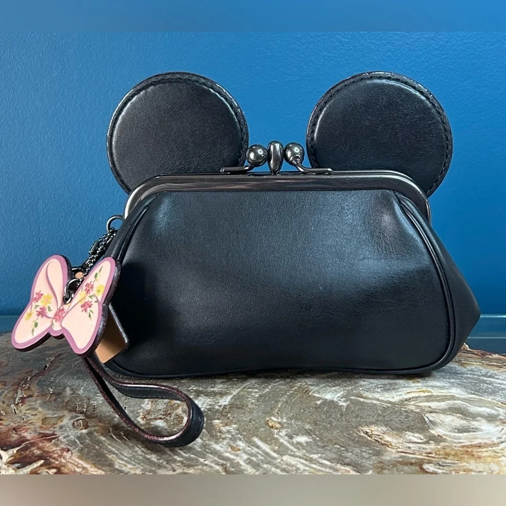 Disney x Coach Minnie Mouse Ears Framed Kiss-lock Clutch Limited Edition F30212